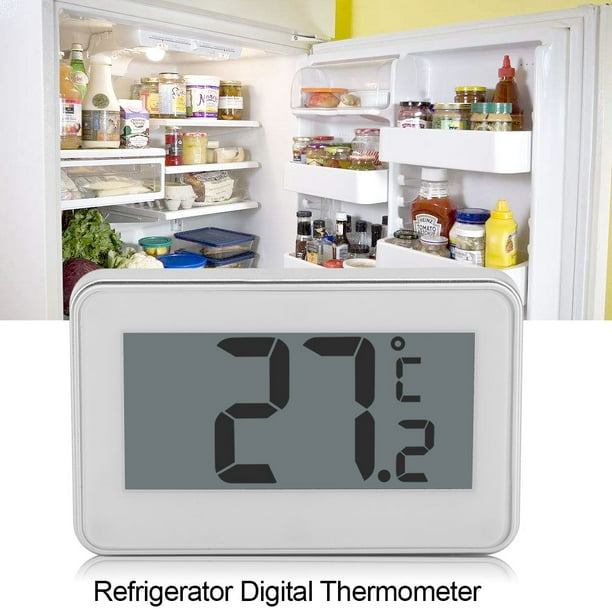 2PCS Mini Thermomètre Réfrigérateur, Réfrigérateur Congélateur