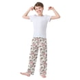 thumbnail image 3 of Wobogo Pink Rose Poodle Long Pajama Pants Bottoms Soft Sleepwear with Pockets, 3 of 9