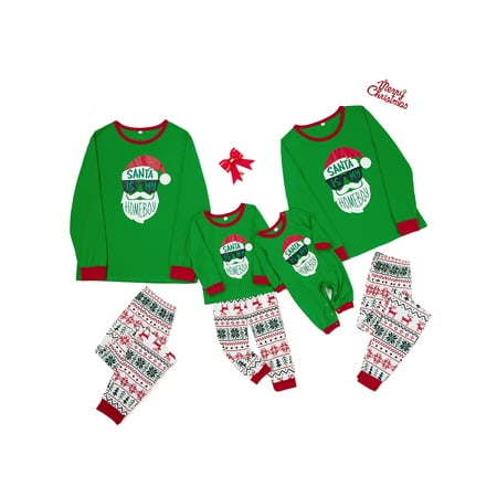 

Gwiyeopda Family Matching Christmas Pajamas Sets for Parent-Child Xmas Sleepsuit Nightwear