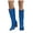 Blue, variant on Mid Calf Cowboy Boots for Women Metallic Western Knee High Boot Glitter Pull on Cowgirl Tall Boots