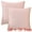 Pink, variant on Unique Bargains Set of 2 Soft Modern Geometric Pillow Cushion Cases Blue 18" x 18"