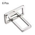 thumbnail image 3 of Unique Bargains 32x12.5mm Rectangle Buckles Electroplated Silver Tone 6 Pack, 3 of 7