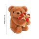 thumbnail image 3 of Juguetes de piscina, juguetes para bebés, juguetes para niños pequeños. Oso de peluche con forma de rosa y flor abrazando. Mesa combinada con llavero de flor pequeña tejida y oso pequeño. Bolsa colgan, 3 of 6