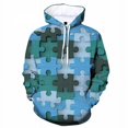 thumbnail image 2 of Sudadera con capucha con estampado 3D de rompecabezas colorido para hombre, sudadera con patrón de personalidad, moda de otoño, jersey de calle fresco, manga larga suelta, 2 of 5