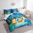 thumbnail image 2 of Erosebridal Cartoon Capybara Camping Twin Bedding Sets 7-Piece For Kids,Kawaii Animal Adventure Theme Bedding Comforter Set For Boys Girls,Lightweight Room Decor, 2 of 6