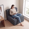 thumbnail image 4 of Costway 4-in-1 Folding Sofa Bed, Convertible Sleeper Chair for Adults, Fold Out Couch, 4 of 10