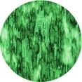 thumbnail image 1 of Ahgly Company Machine Washable Indoor Round Transitional Green Area Rugs, 6' Round, 1 of 7