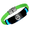 Green, variant on Glow in the Dark Wolf Bracelet for Men Women, Inspirational Wolf Spirits Braided Silicone Wolf Head Viking Wristband, Wolf Fans Gift for Husband Dad Son Brother Norse Wolves King Luminous Jewelry
