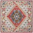 thumbnail image 6 of SAFAVIEH Heritage Rosheen Floral Wool Runner Rug, Grey/Red, 2'3" x 8', 6 of 9