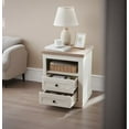 thumbnail image 5 of Farmhouse Nightstand , End Table, Side Table with 2 Drawers Storage Cabinet for Bedroom, Living Room, Farmhouse Design, Wood Rustic, Antique White, 5 of 5