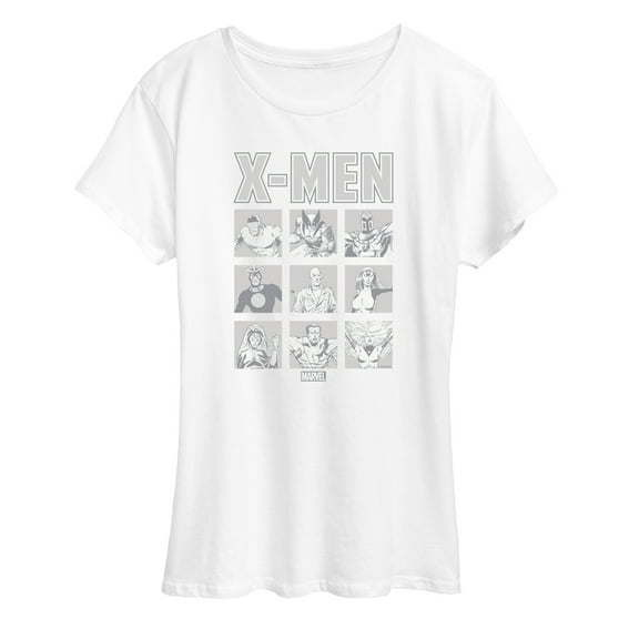 Marvel X-Men - Comic Character Grid - Women's Short Sleeve Graphic T-Shirt