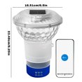 thumbnail image 2 of NAOJIE Solar Chlorine Floater avec Spectacle de Lumière Coloré, Flotteurs de Chlorines pour Piscine à Commande par Bouton, Chlore Floater avec Libération Réglable, Distributeur de Chlorines Flottant à Ouverture Facile pour Piscine, Spa, 2 of 5