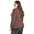 thumbnail image 3 of Blusa con patron geometrico Roman Fashion /Tallas Extras, 5109 (Cobre) dorado 38, 3 of 7