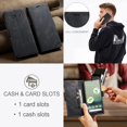 thumbnail image 6 of Wallet Case for Google Pixel 7 2022,Magnetic Protect PU Leather Flip Case with Card Holders RFID Blocking Kickstand Shockproof Protection Case for Google Pixel 7 2022 (Black), 6 of 18