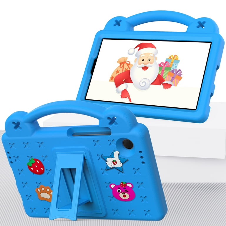 Dteck Cute Case for Samsung Galaxy Tab A9 Plus 2023 for Kids with DIY Accessories,Lightweight Eva Shockproof Handle Protective Shell Cover with
