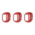 thumbnail image 1 of Maytalsory Silicone Wristband Strap For 2 3 Runner 2 3 Spark 3 GPS Watch red 3Set, 1 of 6