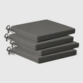 thumbnail image 7 of WestinTrends Solace Outdoor Patio Kitchen Dining Chair Square Seat Cushions Set of 4, 20" x 20", Grey, 7 of 7