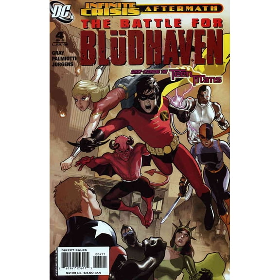 Crisis Aftermath: The Battle For Bludhaven #4 VF ; DC Comic Book