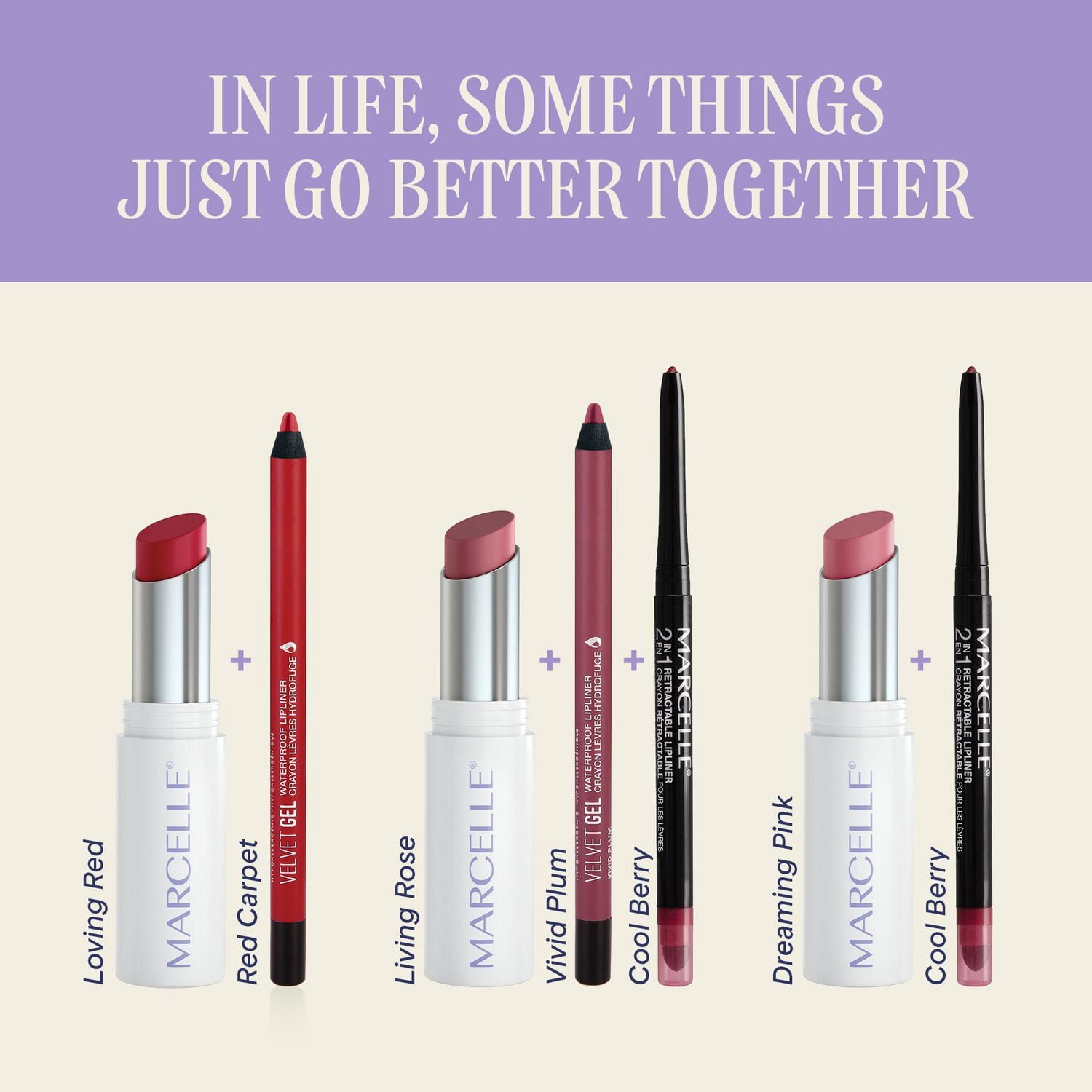 Marcelle Rouge à lèvres couleur & soin huile-en-stick Lip Loving, Rose Rêveur