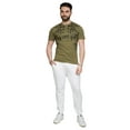 thumbnail image 3 of Cavalli Class Military Green Tiger Eyes Print Fashion T-Shirt-L for mens, 3 of 5