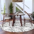 thumbnail image 3 of Large Round Rug 8Ft Washable Non-Slip, Natural Trees Branches Circle Area Rugs for Living Room Bedroom, Colored Birds Vintage Rustic Indoor Floor Mats Carpet Runner for Home Decor, 3 of 8
