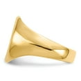 thumbnail image 3 of Solid 14k Yellow Gold Men's Engravable Signet Ring (14mm) - Size 12, 3 of 5
