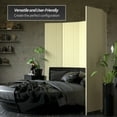 thumbnail image 3 of Red Lantern 7 ft. Tall Woven Fiber Folding Screen - Cream - 4 Panel, 3 of 6