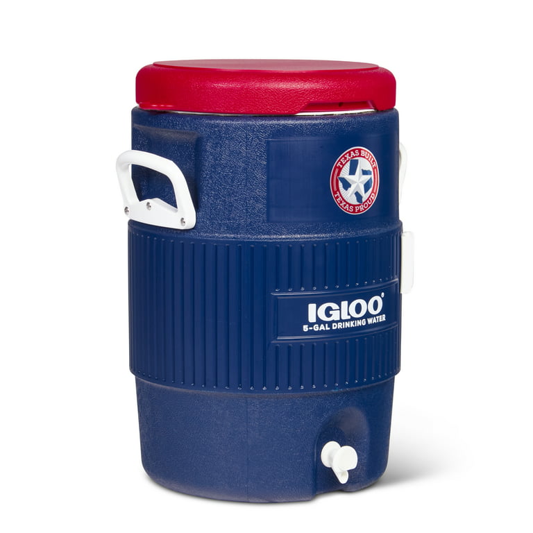 Igloo 5 Gallon Heavy-Duty Polyethylene Beverage Cooler Jug - Orange (18.9  LT capacity)
