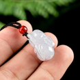 thumbnail image 4 of Wealth and Good Luck - Grade A Natural Jade Rabbit Necklace - Exquisite Charm for Prosperity and Fortune - Beautiful Jewelry Gift for All, 4 of 5