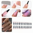 thumbnail image 4 of RAGUPEL 24Pcs Glue on Nails for Women,Hand-Drawn Lines Stiletto Press on Nails,Glossy Design Long Press on Nails,Press on Nails Summer for Party,Daily Life,Taking Pictures,Dating,Style1, 4 of 7