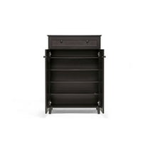 Baxton Studio Glidden Dark Brown Wood Modern Shoe Cabinet (Tall)