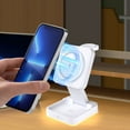 thumbnail image 6 of Wireless Charging Station under $5 kkbbma Multifunctional Foldable Wireless Charging For Android And IOS Smart Phones Watches Earphones 3-in-1 Magnetic 15W Wireless Fast Charger With, 6 of 7