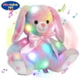 thumbnail image 2 of Light Up Stuffed Bunny Plush LED Musical Bear Dog Stuffed Animal Singing Toy Night Light Rabbit Easter Valentines Day Gift, 2 of 6