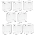 thumbnail image 4 of mDesign Plastic Stackable Kitchen Food Storage Box, Hinged Lid, 8 Pack - Clear, 4 of 8