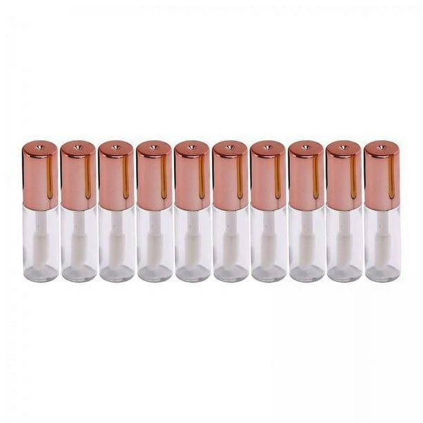 2x10 Botellas De Brillo De Labios, Tubos De Aceite De Labios Transparentes Rellenables Para Mujeres Y Niñas,