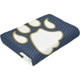 thumbnail image 6 of Quinnipiac University Logo Fleece Blanket, Very Soft Microfiber Flannel Blanket for Couch Warm and Cozy for All Seasons, 6 of 6