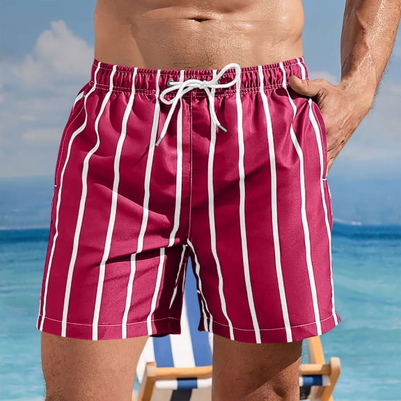 Nuoqisi Mens Swim Trunks with Compression Liner Print Swim Trunks Quick Dry Surfing Beach Shorts Hawaii Sports Shorts with Pockets