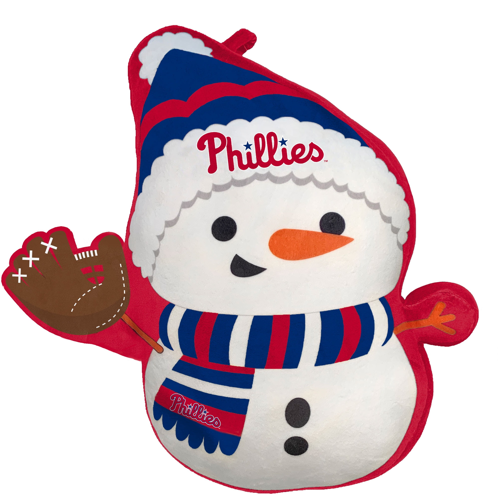 Philadelphia Phillies Holiday Snowman Plushlete Pillow