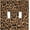 Cheetah Leopard, variant on Brown Cheetah Leopard Fur Pattern Light Switch plate Cover Real Hairy Animal Skin Print 3 Gang Toggle Switch Wall Plate Decorative Outlet Covers Home Decor H4.46 xL6.37in