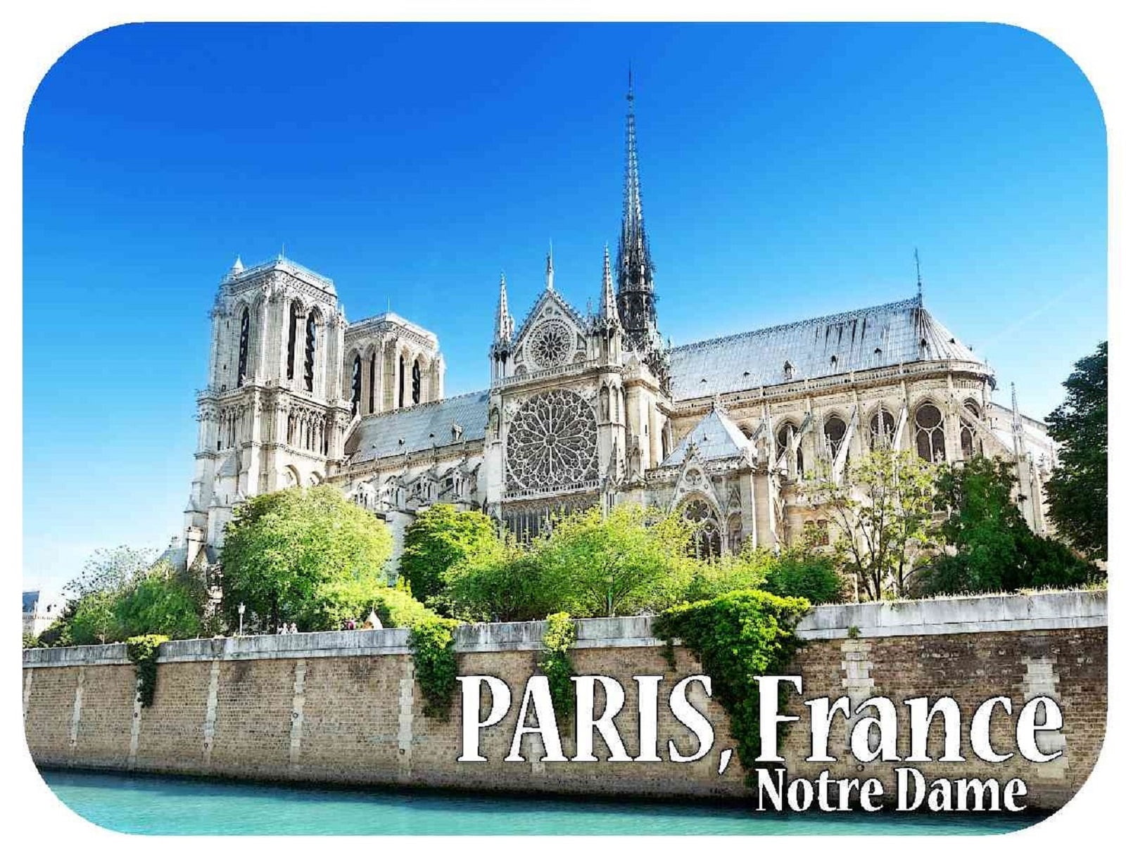 Notre Dame Paris Mod2 Fridge Magnet Souvenir Magnet Kühlschrank 