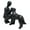 Black, variant on QSTDGVPW Decorative Desktop Figurine Featuring A Human Figure And A Pet. Versatile And Adorable Design for Pet Lovers. Lightweight And Practical. Measures: 15. Beige