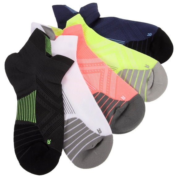 MOKKHNB 5Pairs Womens Running Socks Breathable Mesh Ankle Socks Anti Slip Design for Casual Wear
