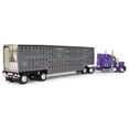 thumbnail image 3 of First Gear DCP 1/64 Peterbilt Model 389 with 63" Mid-Roof Sleeper & Wilson Silverstar Livestock Trailer 60-1677, 3 of 5