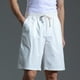 thumbnail image 4 of pstuiky Pantalones cortos de gimnasio para hombre, Pantalones cortos casuales de algodón con cordón y cintura elástica para hombre Pantalones cortos de golf, 4 of 7