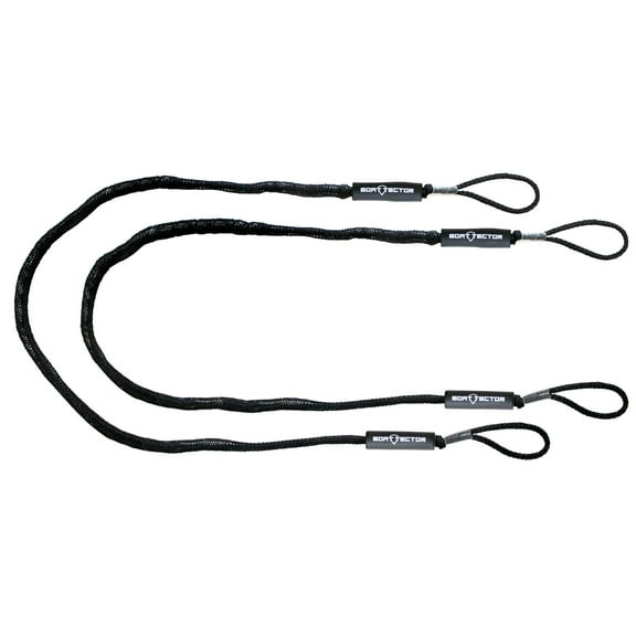 Extreme Max 3006.3065 BoatTector Bungee Dock Line Value 2-Pack - 8', Black
