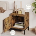 thumbnail image 6 of KATIDAP Modern Wood Nightstand,Vintage Bedside Table for Bedroom,Black & Brown, 6 of 8