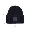 thumbnail image 3 of C.C Unisex Winter Thick Knit Plain Cuff Skull Cap Beanie Hat, Navy, 3 of 4