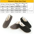 thumbnail image 5 of Cozylook 2-Pack Women's Low-Cut Slipper Socks, Grippy Soles, Sherpa Lined, Fuzzy House Shoes, Cozy Gifts for Her, Sizes 11-12 Cable Knit Black/Grey, 5 of 5