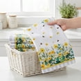 thumbnail image 2 of Unique Bargains 2Pcs Floral Microfiber Absorbent Soft Towels Multi-Color 3 24" x 16", 2 of 8