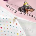 thumbnail image 4 of Homewish Dachshund Balloon Twin Duvet Cover,Happy Birthday Print Twin Bedding,Pink,Colorful Party Hat Decor,Polkadot Reversible,2pcs,1 Duvet Cover and 1 Pillowcase, 4 of 6
